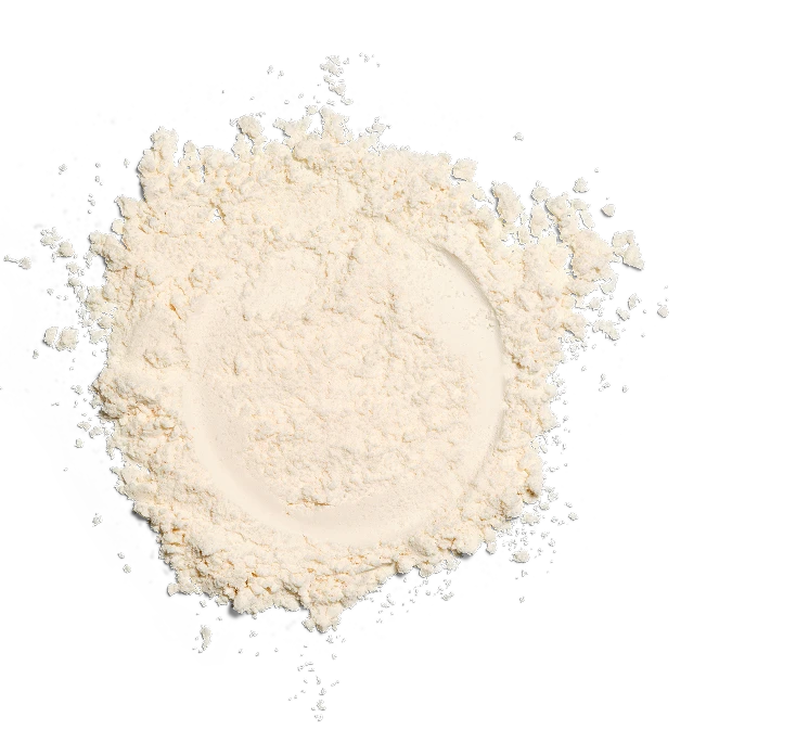 a small pile of flour