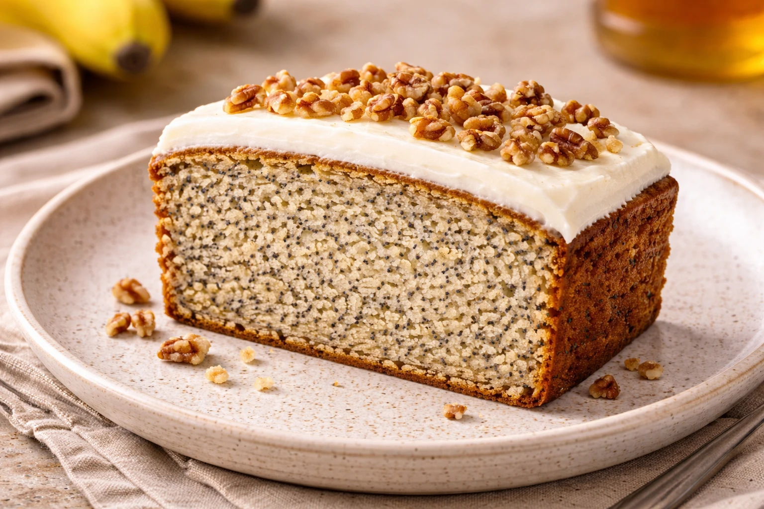 banana poppyseed cake